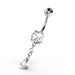 Fancy Jeweled Dangling Navel Belly bar - Monster Piercing