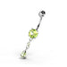 Fancy Jeweled Dangling Navel Belly bar - Monster Piercing