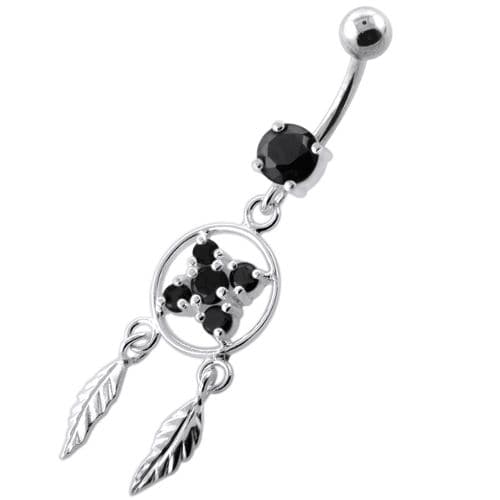 Dream Catcher Flower Navel Belly Banana - Monster Piercing