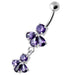 Fancy Jeweled Navel Belly Ring  - Monster Piercing