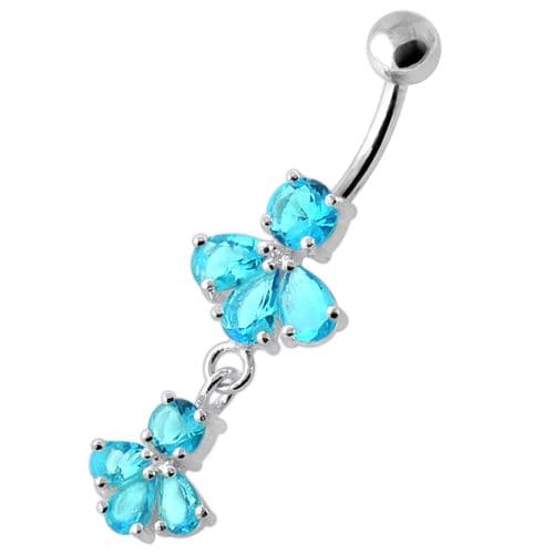 Fancy Jeweled Navel Belly Ring  - Monster Piercing