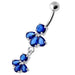 Fancy Jeweled Navel Belly Ring  - Monster Piercing