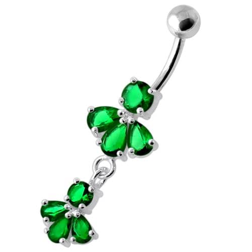 Fancy Jeweled Navel Belly Ring  - Monster Piercing