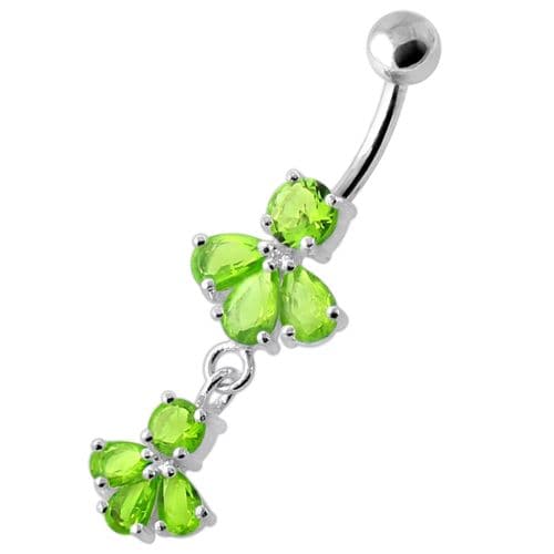 Fancy Jeweled Navel Belly Ring  - Monster Piercing