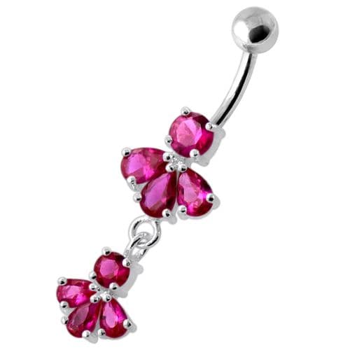 Fancy Jeweled Navel Belly Ring  - Monster Piercing