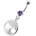 Hanging Tree of Life Navel Belly Bar - Monster Piercing