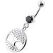 Hanging Tree of Life Navel Belly Bar - Monster Piercing