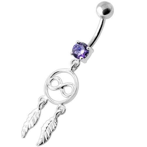 Infinity with Dream Catcher Navel belly Banana - Monster Piercing