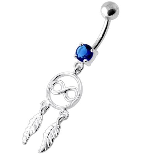 Infinity with Dream Catcher Navel belly Banana - Monster Piercing