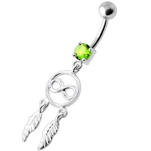 Infinity with Dream Catcher Navel belly Banana - Monster Piercing