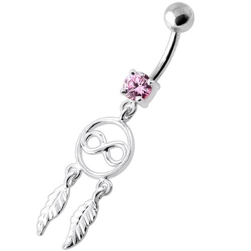 Infinity with Dream Catcher Navel belly Banana - Monster Piercing