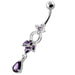 Fancy Jeweled Dangling Navel Belly Ring - Monster Piercing