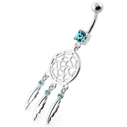 Classic Dream Catcher belly button bars - Monster Piercing