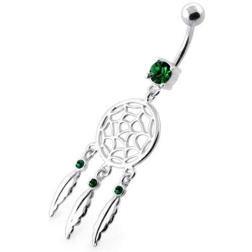 Classic Dream Catcher belly button bars - Monster Piercing