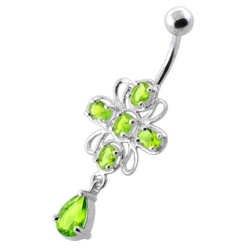 Fancy Jeweled Belly button piercing - Monster Piercing