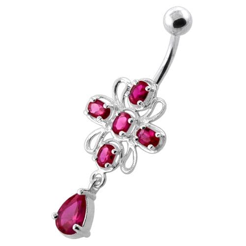 Fancy Jeweled Belly button piercing - Monster Piercing