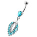 Fancy Jeweled cute belly button ring - Monster Piercing