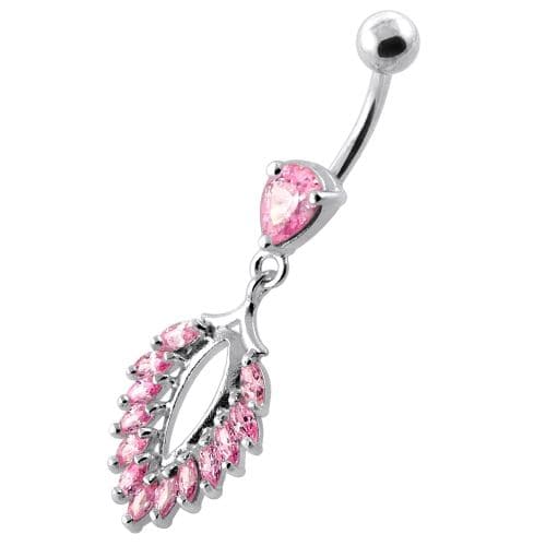 Fancy Jeweled cute belly button ring - Monster Piercing