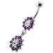 Fancy Jeweled cute belly button piercing - Monster Piercing