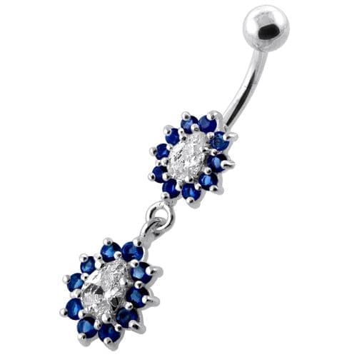 Fancy Jeweled cute belly button piercing - Monster Piercing