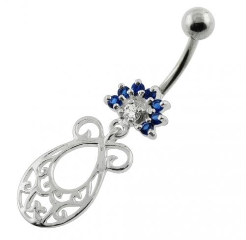 Fancy Jeweled belly button piercings - Monster Piercing