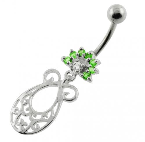 Fancy Jeweled belly button piercings - Monster Piercing