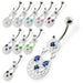 Fancy Jeweled belly button rings - Monster Piercing