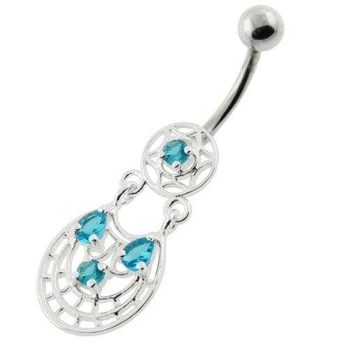 Fancy Jeweled belly button rings - Monster Piercing