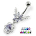 Flower with Wings navel ring - Monster Piercing