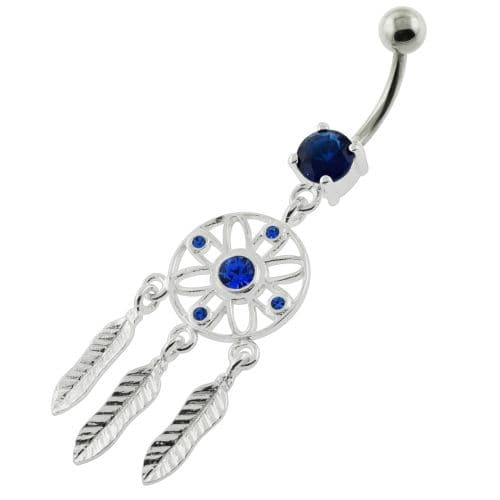 Flower Cut out Dream Catcher belly piercing - Monster Piercing