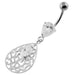 Jeweled Tear Drop Pattern belly piercing - Monster Piercing