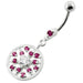 Jeweled Flower navel piercing - Monster Piercing