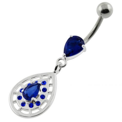 Tear Drop Patten Navel Belly piercing - Monster Piercing