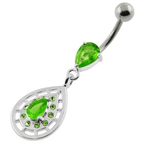 Tear Drop Patten Navel Belly piercing - Monster Piercing