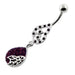 Multi jeweled Tear Navel Belly Piercing - Monster Piercing