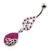 Multi jeweled Tear Navel Belly Piercing - Monster Piercing