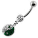 Multi Jeweled Ying Yang Navel Belly Piercing - Monster Piercing