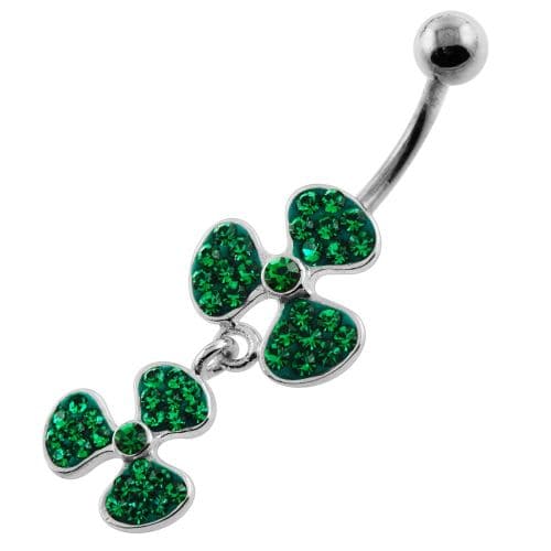 Multi Jeweled Bio-Hazard Navel Belly Piercing - Monster Piercing