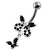 Jeweled Tiny Butterfly Belly Button Piercing - Monster Piercing