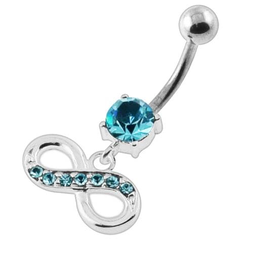 Jeweled Infinity Navel Belly Button Piercing - Monster Piercing