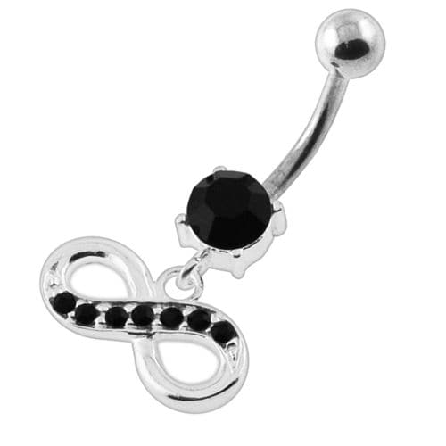 Jeweled Infinity Navel Belly Button Piercing - Monster Piercing