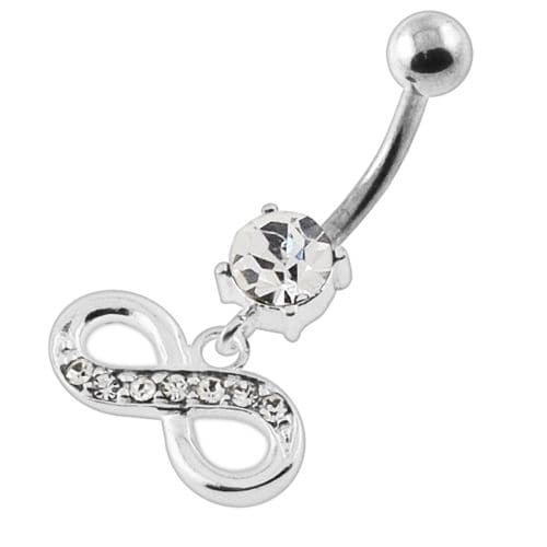 Jeweled Infinity Navel Belly Button Piercing - Monster Piercing