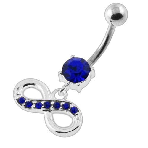 Jeweled Infinity Navel Belly Button Piercing - Monster Piercing