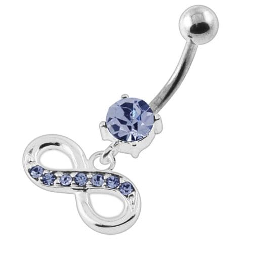 Jeweled Infinity Navel Belly Button Piercing - Monster Piercing