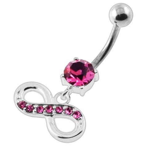 Jeweled Infinity Navel Belly Button Piercing - Monster Piercing