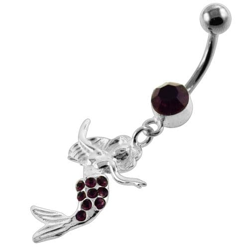 Dancing Mermaid Navel Belly Button Piercing - Monster Piercing