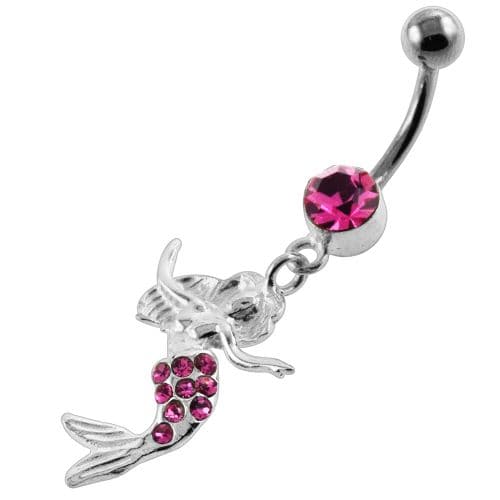 Dancing Mermaid Navel Belly Button Piercing - Monster Piercing