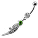 Dangling Multi Jeweled Parrot Navel Belly Button Piercing - Monster Piercing