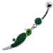 Dangling Multi Jeweled Parrot Navel Belly Button Piercing - Monster Piercing