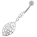 Fancy Ellipse Shape Dangling Belly Ring - Monster Piercing